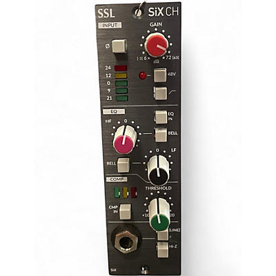 Used Solid State Logic Six channel 500 Series Mini Channel Strip Rack Equipment