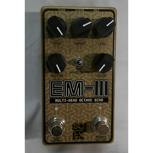 SolidGoldFX Used SolidGoldFX EM III Multi-Head Octave Echo Effect Pedal