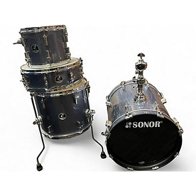 Used Sonar 4 Piece SAFARI TITANIUM QUARTZ Drum Kit