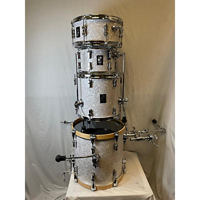 Used Sonar 4 piece Aq2 Pearl White Drum Kit