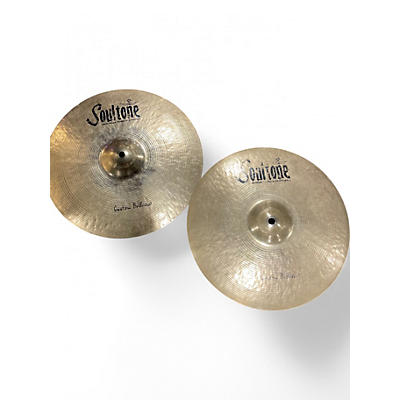 Used Soultone 14in Custom Brilliant Hi Hat Pair Cymbal