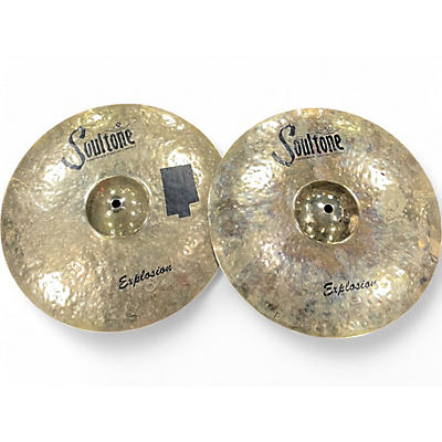 Used Soultone 14in Explosion hi hat pair Cymbal