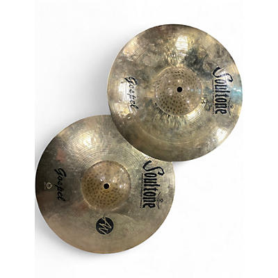 Used Soultone 14in Gospel Series Brilliant Hi Hat Pair Cymbal