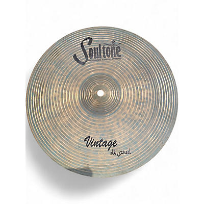 Used Soultone 14in VINTAGE OLD SCHOOL PATINA HI HATS Cymbal