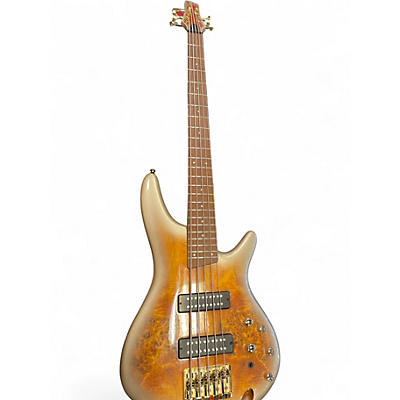 Used Sound Gear By Ibanez SR405EPBBX Amber Electric Bass Guitar