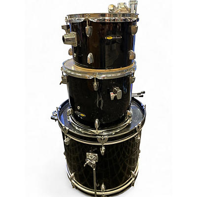 Used Sound Percussion Labs 3 Piece 3PC Black Drum Kit