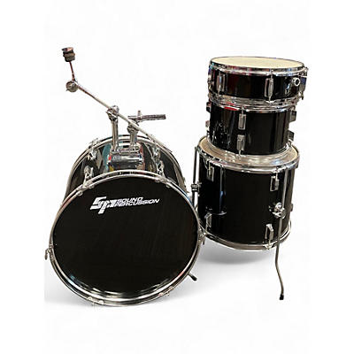 Used Sound Percussion Labs 4 Piece 4 Piece Black Drum Kit