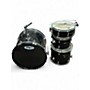 Used Sound Percussion Labs 4 Piece KCIKER 3 PIECE Black Drum Kit Black