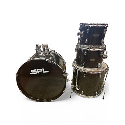 Used Sound Percussion Labs 4 Piece UNITY BLACK SPARKLE Drum Kit