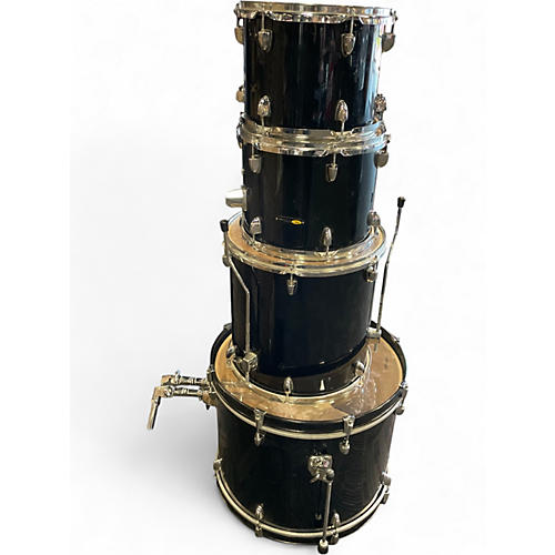 Used Sound Percussion Labs 4 Piece UNITY  Black Drum Kit Black