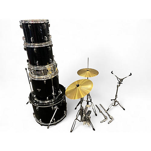 Used Sound Percussion Labs 5 Piece Plus Black Drum Kit Black