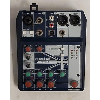 Soundcraft Used Soundcraft NOTEPAD-5 Unpowered Mixer