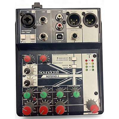 Used Soundcraft NOTEPAD5 Powered Mixer