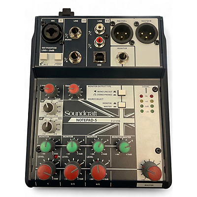 Used Soundcraft Notepad 5 Unpowered Mixer