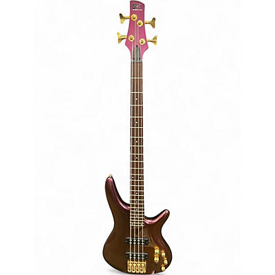 Used Soundgear SR300EDX ROSE GOLD CHAMELEON Electric Bass Guitar