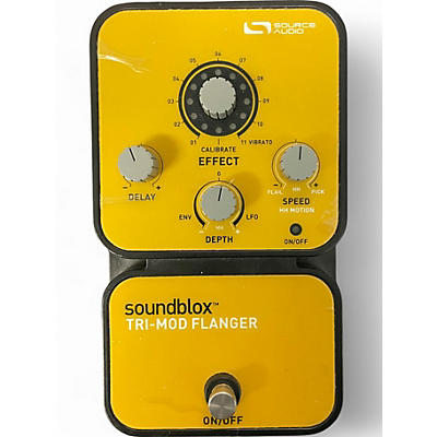 Used Source Audio SA123 SOUNDBLOX TRI MOD FLANGER Effect Pedal