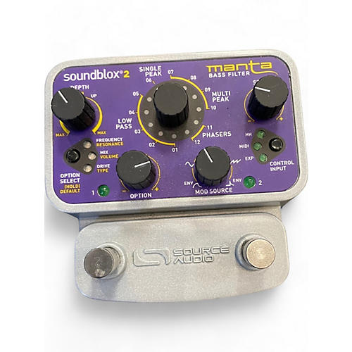 Source Audio Used Source Audio SOUNDBLOX 2 MANTA BASS FILTER Bass Effect Pedal