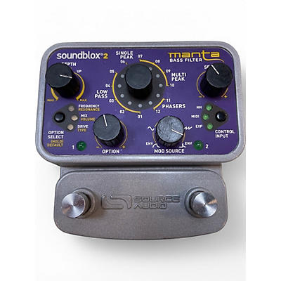 Used Source Audio Soundblox 2 Manta Bass filter Pedal