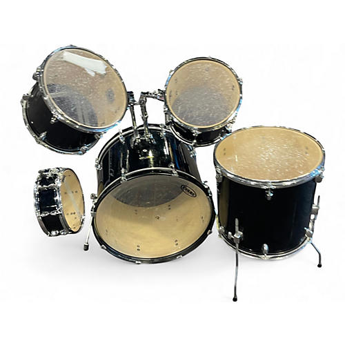 Used Sp 5 Piece 5 Piece Set bLACK  Drum Kit bLACK