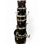 Used Sp 6 Piece DRUM SET Black Drum Kit Black