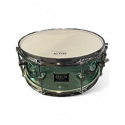 Used Spaun 13in Custom Acrylic Vented Cyan Drum