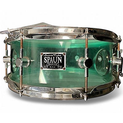 Used Spaun 13in acrylic drum Green Drum