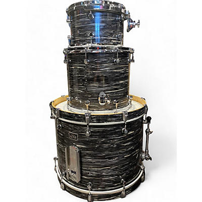 Used Spaun 3 Piece Custom Series BLACK OYSTER PEARL Drum Kit