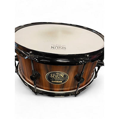 Used Spaun 6X13 DESIGNER SERIES Cherry Drum