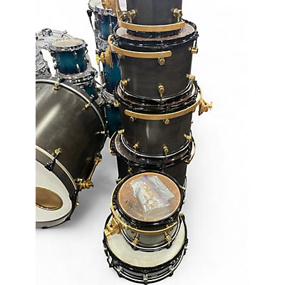 Used Spaun 7 Piece Custom Series SATIN BLACK Drum Kit
