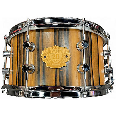 Used Spaun 7X13 20th Anniversary Snare African Mahogany Drum