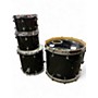 Used Spawn 4 Piece Custom Black Glass Drum Kit Black Glass