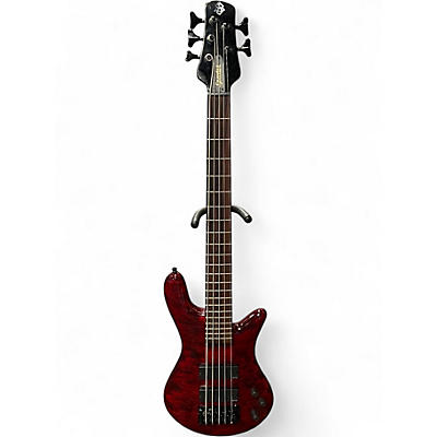 Used Spector BANTAM 5 Black Cherry Electric Bass Guitar