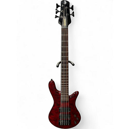 Used Spector BANTAM 5 Black Cherry Electric Bass Guitar Black Cherry