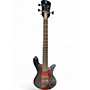 Used Spector Bantam 4 Black and Red Metallic Flake Electric Bass Guitar Black and Red Metallic Flake