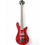 Used Spector Bantam 5 STRING MEDIUM SCALE Black Cherry Electric Bass Guitar Black Cherry