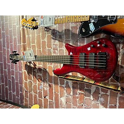 Spector Used Spector Bantam 5 Trans Red Electric Bass Guitar