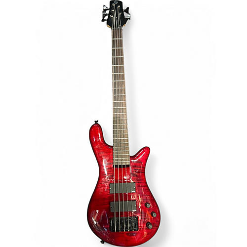 Spector Used Spector Bantam 5 Trans Red Electric Bass Guitar Trans Red