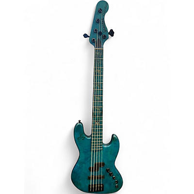 Used Spector Coda5 DLX Ish Limited  Limited Coral Blue Electric Bass Guitar