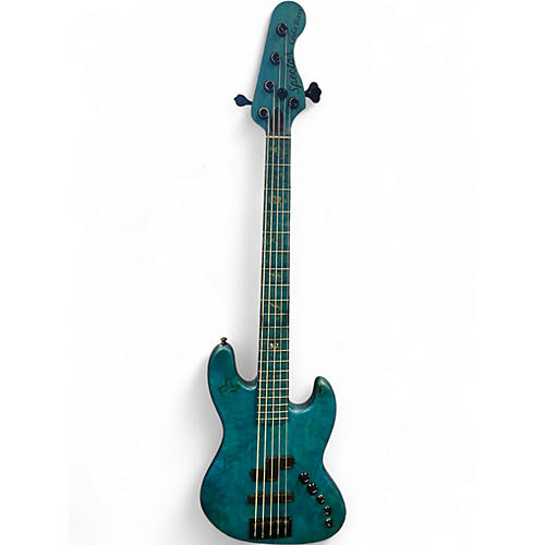 Used Spector Coda5 DLX Ish Limited  Limited Coral Blue Electric Bass Guitar Limited Coral Blue