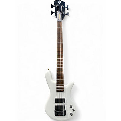 Used Spector Euro 4LX Alpine White Electric Bass Guitar
