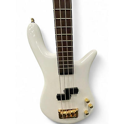 Used Spector Euro 4LX White Electric Bass Guitar