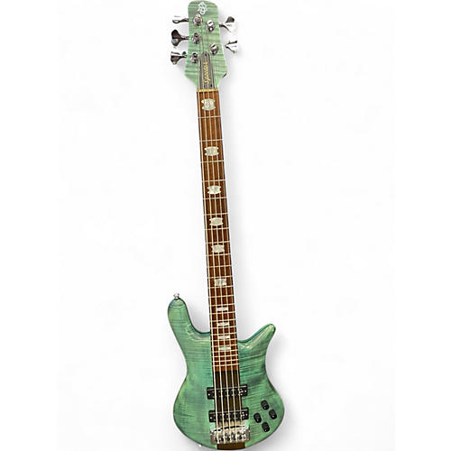 Used Spector Euro 5 RST Turquoise Electric Bass Guitar Turquoise