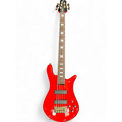 Used Spector Euro 5 classic red Electric Bass Guitar