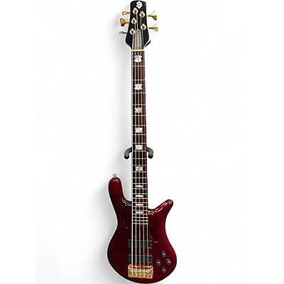 Used Spector Euro 5LX Red Stain Electric Bass Guitar