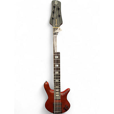 Used Spector Euro 5LX amber flame Electric Bass Guitar