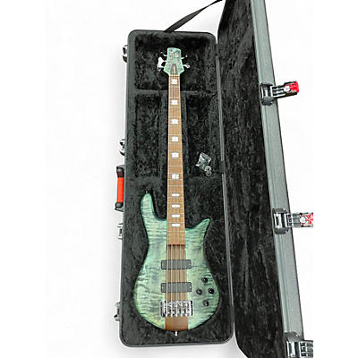 Used Spector Euro RST LTD 5 Turquoise Electric Bass Guitar