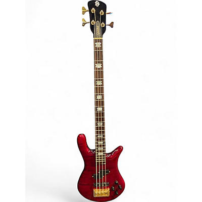 Used Spector Euro4 LT Fiesta Red Electric Bass Guitar