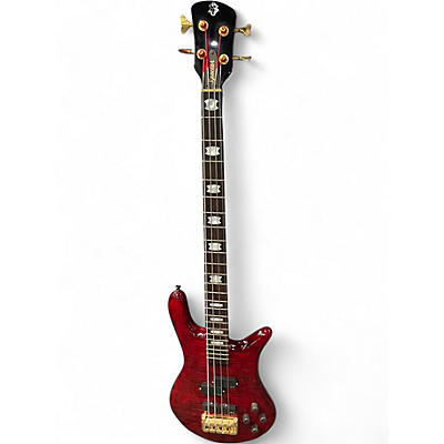 Used Spector Euro4 LT Red Fade Gloss Electric Bass Guitar