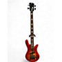 Used Spector Euro4 LX RED ORANGE BURL Electric Bass Guitar RED ORANGE BURL