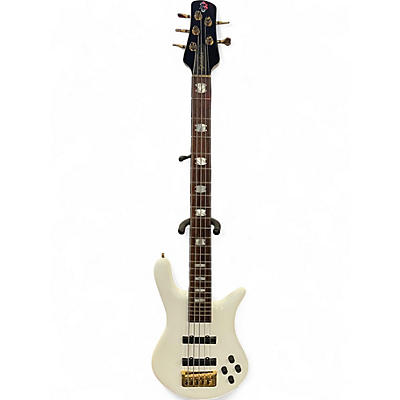 Used Spector Euro5 Classic White Electric Bass Guitar